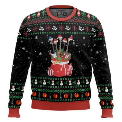 Guitars Santa Ugly Christmas Sweater