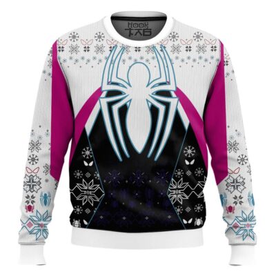 Gwen Stacy In To The Spiderverse Ugly Christmas Sweater