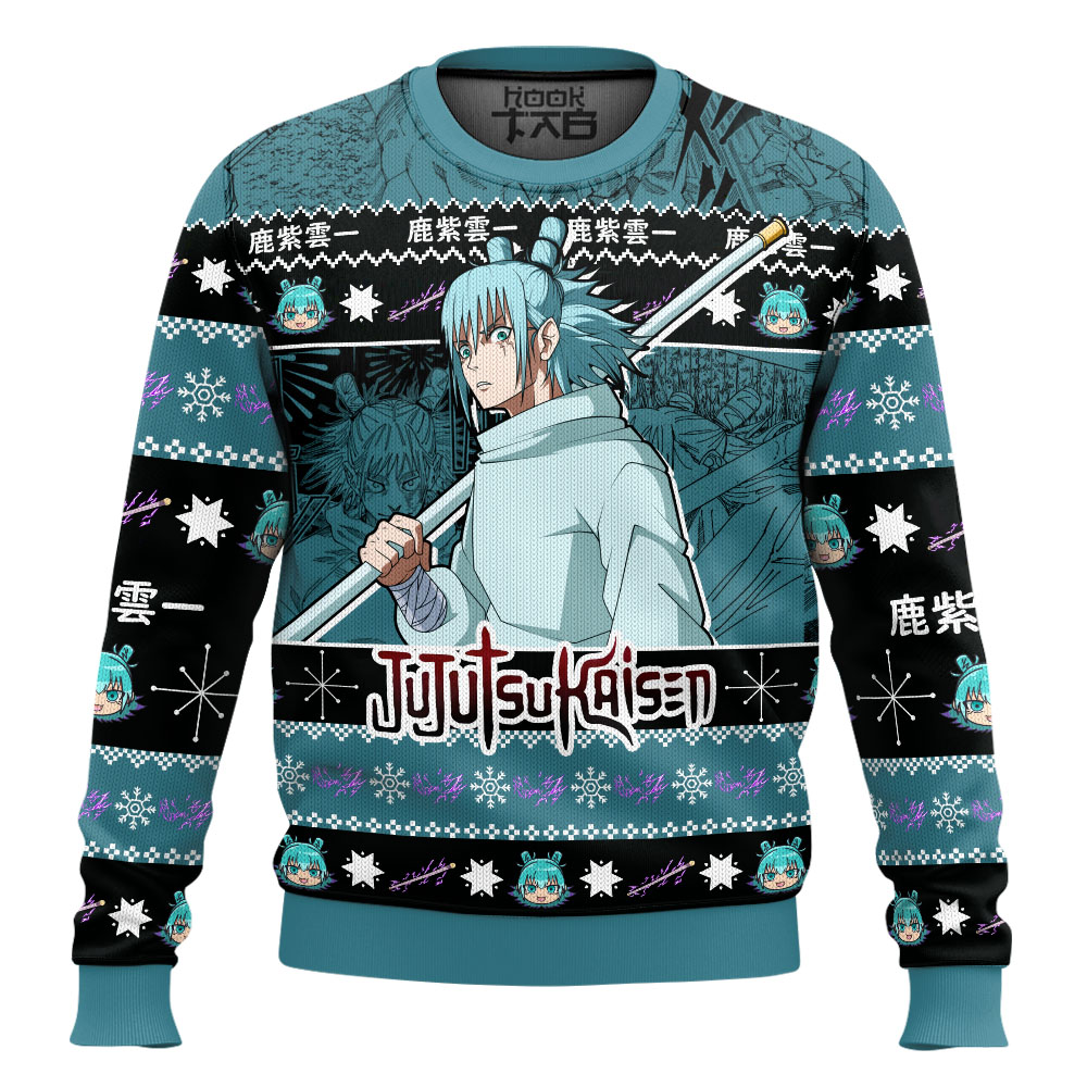 Hooktab Hajime Kashimo Jujutsu Kaisen Ugly Sweater Hooktab Hajime Kashimo Jujutsu Kaisen Ugly Sweater