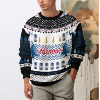 Hooktab Hamm’s Beer Ugly Christmas Sweater