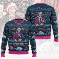 Hooktab Hap Hapiest Xmas National Lampoon's Vacation Ugly Christmas Sweater