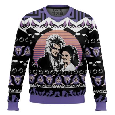 Happy Ending Labyrinth 1986 Ugly Christmas Sweater