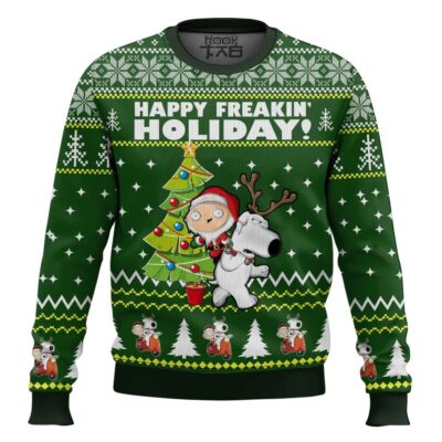 Happy Freakin Holidays Family Guy Ugly Christmas Sweater