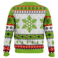 Hooktab Happy Hallothanksmas The Grinch Ugly Christmas Sweater
