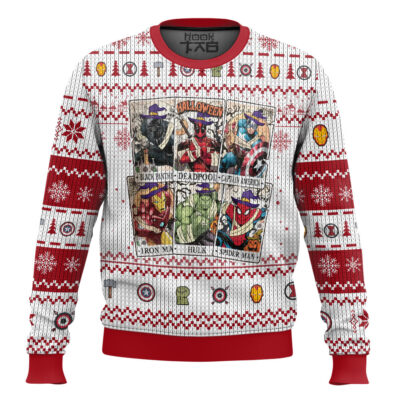 Happy Halloween Marvel Avengers Ugly Christmas Sweater