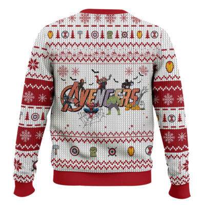 Hooktab Happy Halloween Marvel Avengers Ugly Christmas Sweater
