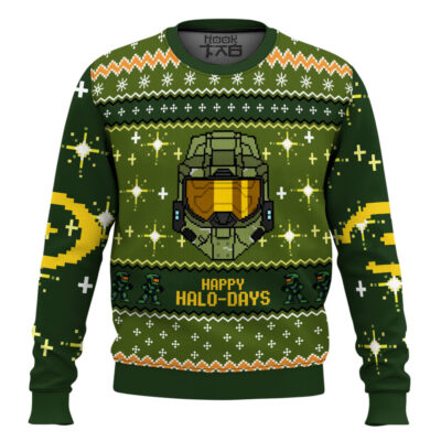 Happy Halo-days Halo Combat Evolved Ugly Christmas Sweater