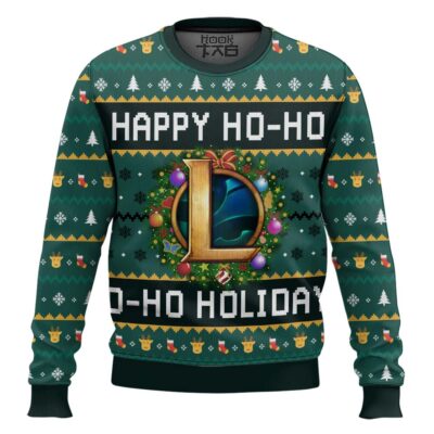 Happy Ho Ho Holidays League Of Legends Ugly Christmas Sweater