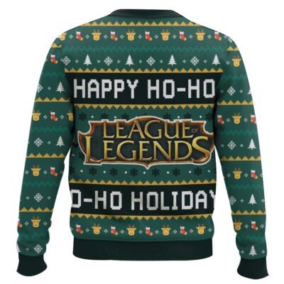 Hooktab Happy Ho Ho Holidays League Of Legends Ugly Christmas Sweater