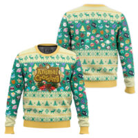 Hooktab Happy Villagers Animal Crossing Ugly Christmas Sweater