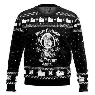 Happy Xmas Ya Filthy Animal Home Alone Ugly Christmas Sweater