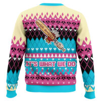 Hooktab Harley Quinn We're Bad Guys Ugly Christmas Sweater