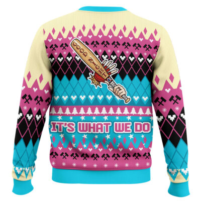 Hooktab Harley Quinn We’re Bad Guys Ugly Christmas Sweater
