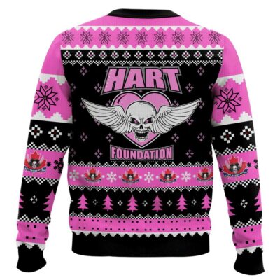 Hooktab Hart Foundation Duo WWE Ugly Christmas Sweater