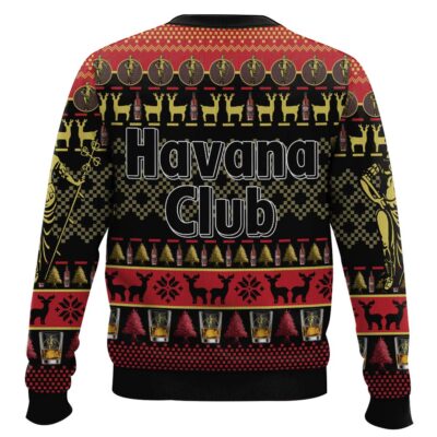 Hooktab Havana Club Rum Ugly Christmas Sweater