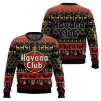 Hooktab Havana Club Rum Ugly Christmas Sweater