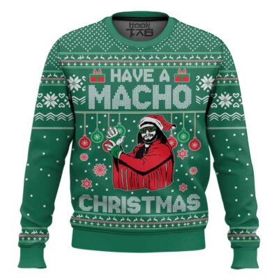 Have A Macho Xmas Macho Man WWE Ugly Christmas Sweater