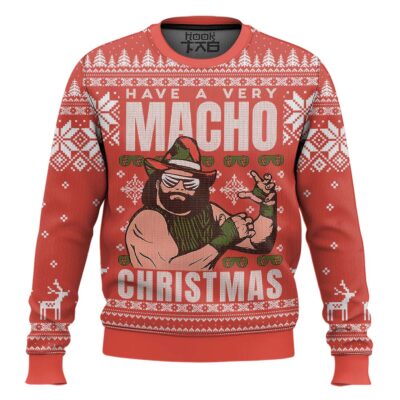 Have A Macho Xmas Randy Savage WWE Ugly Christmas Sweater