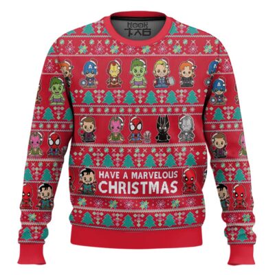 Have A Marvelous Chritsmas Marvel Ugly Christmas Sweater