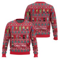 Hooktab Have A Marvelous Chritsmas Marvel Ugly Christmas Sweater
