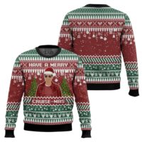 Hooktab Have A Merry Cruise Mas Tom Cruise Ugly Christmas Sweater
