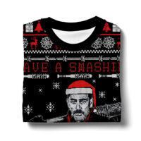 Hooktab Have A Smashing Holiday The Walking Dead, Ugly Christmas Sweater