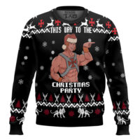 Hooktab He-man "This Way To The Christmas Party" Masters of the Universe Ugly Christmas Sweater