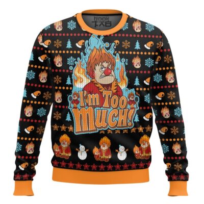 Heat Miser I'm Too Much The Year Without a Santa Claus Ugly Christmas Sweater