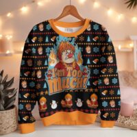 Hooktab Heat Miser I'm Too Much The Year Without a Santa Claus Ugly Christmas Sweater