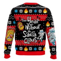 Hooktab Heat Miser & Snow Miser The Year Without a Santa Claus Ugly Christmas Sweater