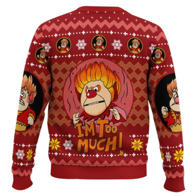 Hooktab Heat Miser The Year Without a Santa Claus Ugly Christmas Sweater