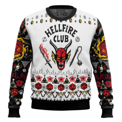 Hellfire Club Dice Stranger Things Ugly Christmas Sweater