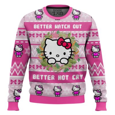 Hello Kitty Is Coming To Town Ugly Christmas Sweater