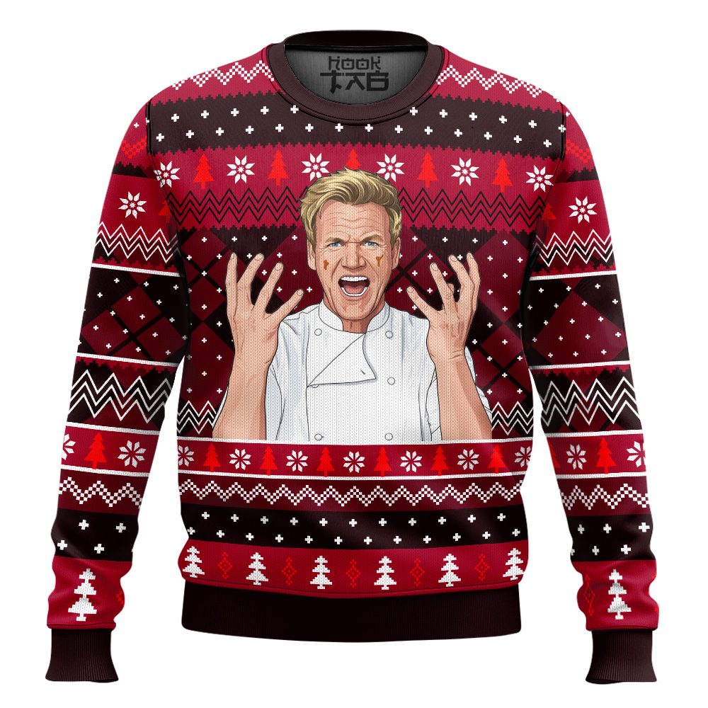 Hooktab Hell's Kitchen Ugly Christmas Sweater Hooktab Hell's Kitchen Ugly Christmas Sweater