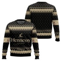 Hooktab Hennessy Cognac Ugly Christmas Sweater