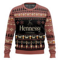 Hooktab Hennessy Cognac Wine Ugly Christmas Sweater
