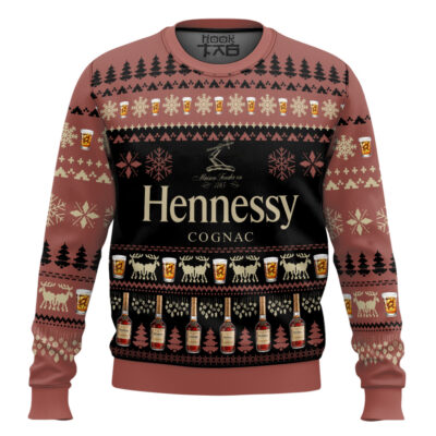 Hennessy Cognac Wine Ugly Christmas Sweater