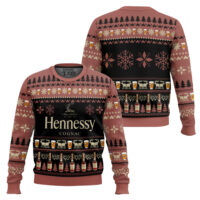 Hooktab Hennessy Cognac Wine Ugly Christmas Sweater