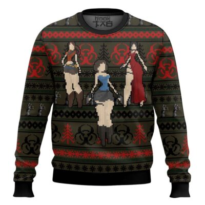 Heroine Resident Evil Ugly Christmas Sweater