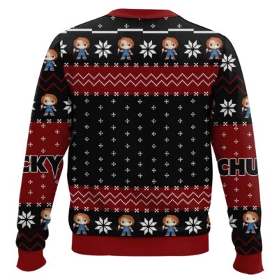 Hooktab Hi I’m Chucky Wanna Play Ugly Christmas Sweater