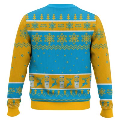 Hooktab High Noon Sun Sips Hard Seltzer Ugly Christmas Sweater