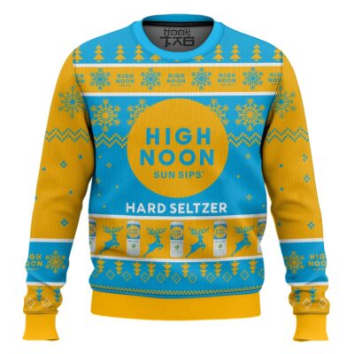 High Noon Sun Sips Hard Seltzer Ugly Christmas Sweater