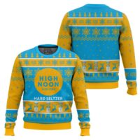 Hooktab High Noon Sun Sips Hard Seltzer Ugly Christmas Sweater