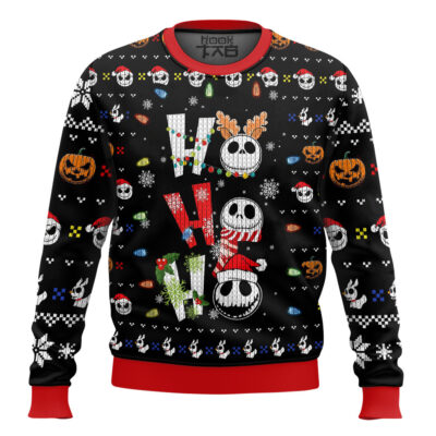 Ho Ho Ho Jack Skellington Ugly Christmas Sweater