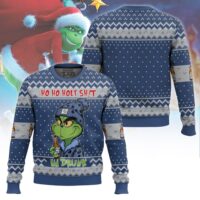 Hooktab Ho Ho Holy Sh!t I'm Drunk Busch Light Grinch Ugly Christmas Sweater
