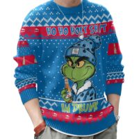 Hooktab Ho Ho Holy Sh!t I'm Drunk Coors Light Grinch Ugly Christmas Sweater