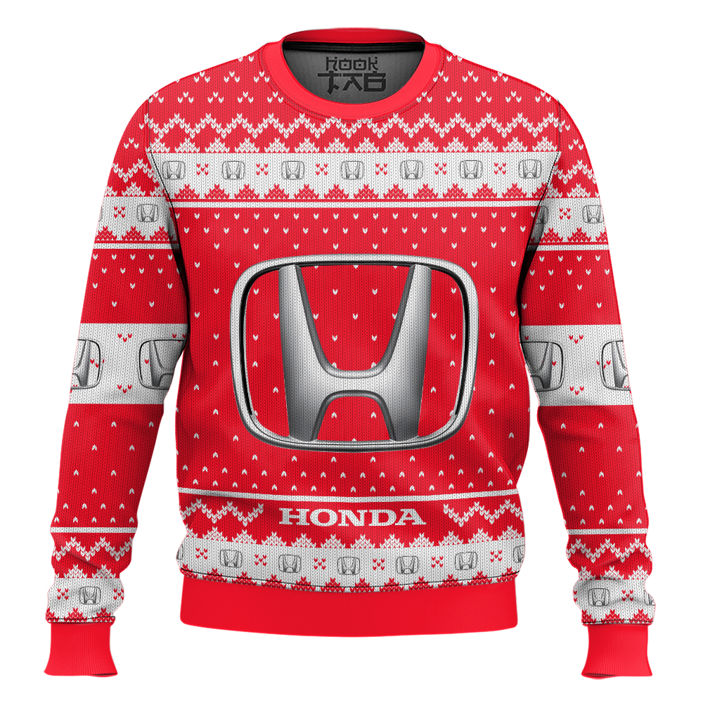 Hooktab Honda Ugly Christmas Sweater Hooktab Honda Ugly Christmas Sweater