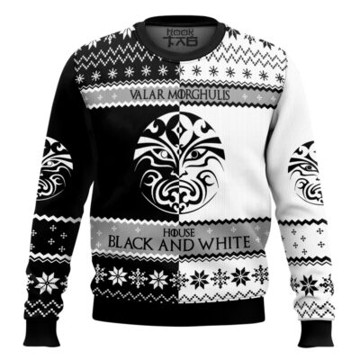 House Of Black And White Game Of Thrones Ugly Christmas Sweater