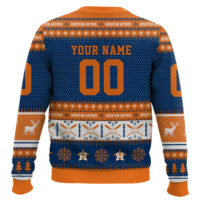 Hooktab Houston Astros - Custom Name And Number Ugly Sweater