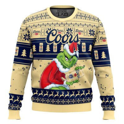 How The Grinch That Stole Coors Banquet Ugly Christmas Sweater